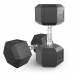 Гантель гексагональная UNIX Fit обрезиненная 17,5 кг, 2 шт.