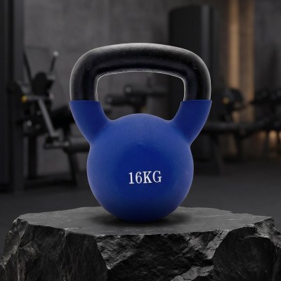 Гиря UNIX Fit виниловая 16 кг Blue Гиря UNIX Fit виниловая 16 кг Blue