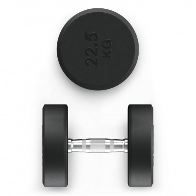 Гантель UNIX Fit PRO круглая обрезиненная 22,5 кг, 2 шт.