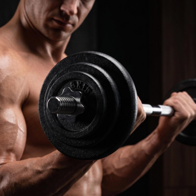 Набор гантелей и штанга UNIX Fit в кейсе 50 кг Набор гантелей и штанга UNIX Fit в кейсе 50 кг