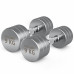 Гантель UNIX Fit PRO круглая хромированная 9 кг, 2 шт.