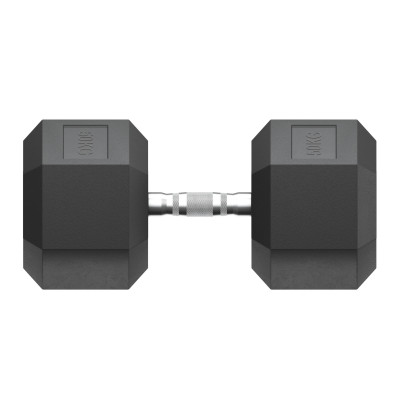 Гантель гексагональная UNIX Fit обрезиненная 50 кг, 2 шт.