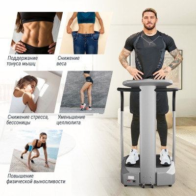 Виброплатформа UNIX Fit вертикальная / Improve 2 in 1 Silver