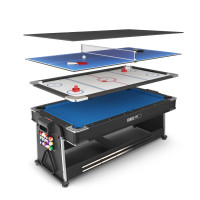 Игровой стол UNIX Line Трансформер 4 в 1 (204х112 cм) Black Игровой стол UNIX Line Трансформер 4 в 1 (204х112 cм) Black