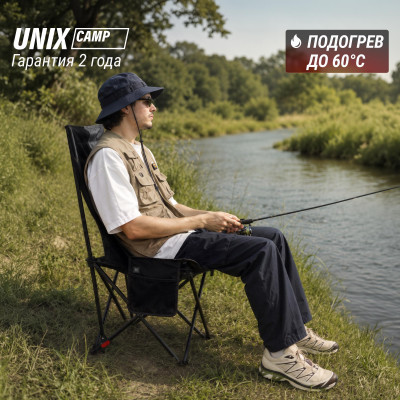 Кресло складное UNIX Camp Trail / Тропа черный Кресло складное UNIX Camp Trail / Тропа черный