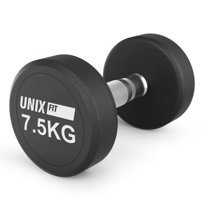 Гантель UNIX Fit PRO круглая обрезиненная 7,5 кг, 2 шт.