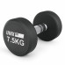 Гантель UNIX Fit PRO круглая обрезиненная 7,5 кг, 2 шт.