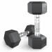 Гантель гексагональная UNIX Fit обрезиненная 5 кг / шт.