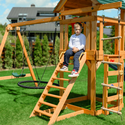 Детский игровой комплекс UNIX Line (6 in 1) Dark Green