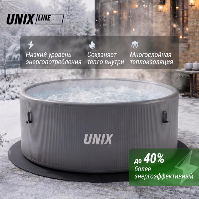 Надувной SPA-бассейн UNIX Line Thermal 180 см серый Надувной SPA-бассейн UNIX Line Thermal 180 см серый