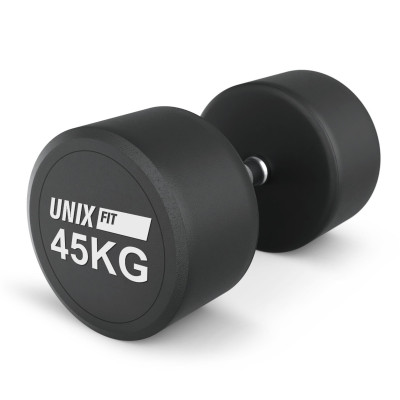 Гантель UNIX Fit PRO круглая обрезиненная 45 кг / шт.