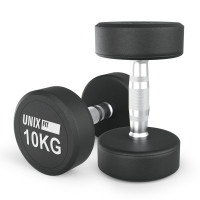 Гантель UNIX Fit PRO круглая обрезиненная 10 кг, 2 шт. Гантель UNIX Fit PRO круглая обрезиненная 10 кг, 2 шт.