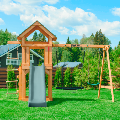 Детский игровой комплекс UNIX Line (6 in 1) Dark Green