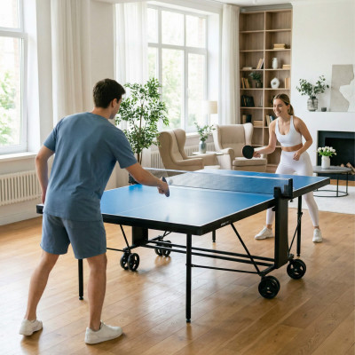 Теннисный стол UNIX Line для помещений компактный / Compact indoor 18 мм MDF синий