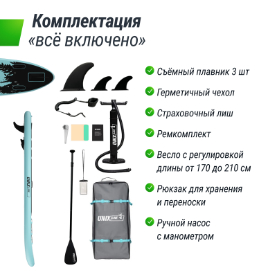 SUP-борд UNIX Line Ночные джунгли / Night Jungle (320 см)