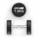 Гантель UNIX Fit PRO круглая обрезиненная 7,5 кг, 2 шт.
