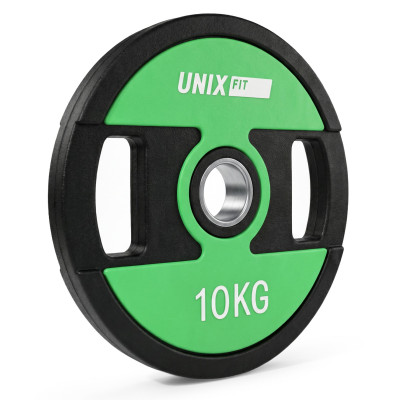 Диск обрезиненный c хватом UNIX Fit PRO 10 кг, 51 мм, 1 шт. Диск обрезиненный c хватом UNIX Fit PRO 10 кг, 51 мм, 1 шт.