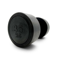 Гантель UNIX Fit PRO круглая обрезиненная 35 кг / шт. Гантель UNIX Fit PRO круглая обрезиненная 35 кг / шт.