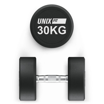Гантель UNIX Fit PRO круглая обрезиненная 30 кг / шт. Гантель UNIX Fit PRO круглая обрезиненная 30 кг / шт.