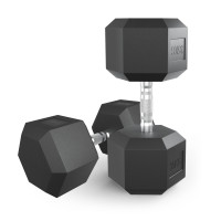 Гантель гексагональная UNIX Fit обрезиненная 35 кг, 2 шт. Гантель гексагональная UNIX Fit обрезиненная 35 кг, 2 шт.