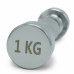 Гантель UNIX Fit PRO круглая хромированная 1 кг, 2 шт.
