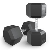 Гантель гексагональная UNIX Fit обрезиненная 37,5 кг / шт. Гантель гексагональная UNIX Fit обрезиненная 37,5 кг / шт.