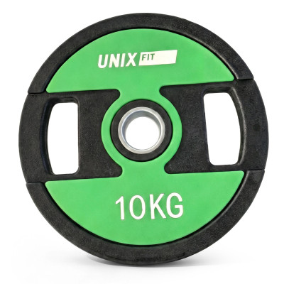 Диск обрезиненный c хватом UNIX Fit PRO 10 кг, 51 мм, 1 шт. Диск обрезиненный c хватом UNIX Fit PRO 10 кг, 51 мм, 1 шт.