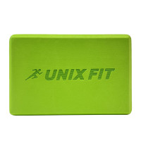 Блок для йоги и фитнеса UNIX Fit (200 г) 23 х 15 х 7 см, 1 шт, зеленый Блок для йоги и фитнеса UNIX Fit (200 г) 23 х 15 х 7 см, 1 шт, зеленый
