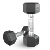 Гантель гексагональная UNIX Fit обрезиненная 2,5 кг, 2 шт. Гантель гексагональная UNIX Fit обрезиненная 2,5 кг, 2 шт.