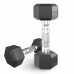 Гантель гексагональная UNIX Fit обрезиненная 2,5 кг, 2 шт.