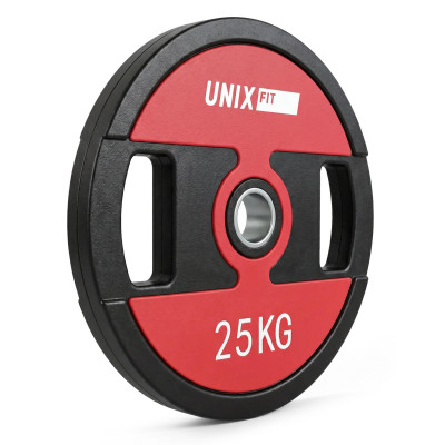 Диск обрезиненный c хватом UNIX Fit PRO 25 кг, 51 мм, 1 шт. Диск обрезиненный c хватом UNIX Fit PRO 25 кг, 51 мм, 1 шт.