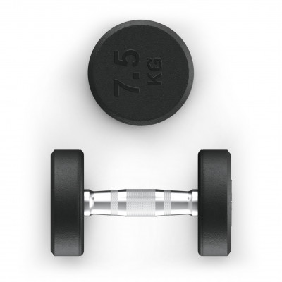 Гантель UNIX Fit PRO круглая обрезиненная 7,5 кг, 2 шт.