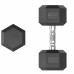 Гантель гексагональная UNIX Fit обрезиненная 15 кг, 2 шт.