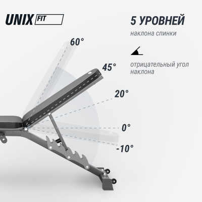 Скамья силовая универсальная UNIX Fit Bench 160 Скамья силовая универсальная UNIX Fit Bench 160