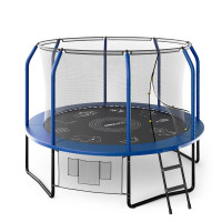 Батут UNIX Line Премиальный с играми / Supreme Game 10 ft (305 см) синий