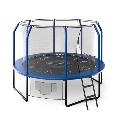 Батут UNIX Line Премиальный с играми / Supreme Game 10 ft (305 см) синий