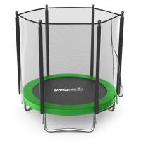 Батут UNIX Line Simple 6 ft (183 см) с внешней защитной сеткой, зеленый Батут UNIX Line Simple 6 ft (183 см) с внешней защитной сеткой, зеленый