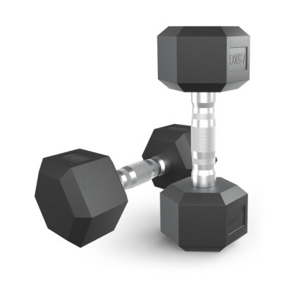 Гантель гексагональная UNIX Fit обрезиненная 7,5 кг, 2 шт.
