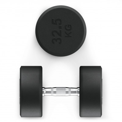 Гантель UNIX Fit PRO круглая обрезиненная 32,5 кг, 2 шт.