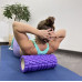 Ролик массажный для йоги и фитнеса UNIX Fit 33 см, фиолетовый