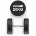 Гантель UNIX Fit PRO круглая обрезиненная 20 кг / шт. Гантель UNIX Fit PRO круглая обрезиненная 20 кг / шт.