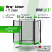 Батут UNIX Line Simple 6 ft (183 см) с внешней защитной сеткой, зеленый