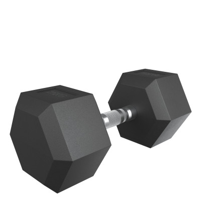 Гантель гексагональная UNIX Fit обрезиненная 25 кг, 2 шт.
