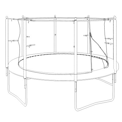 Батут UNIX Line Simple 12 ft Color (inside)