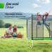 Батут UNIX Line Simple 10 ft (305 см) с внешней защитной сеткой, зеленый