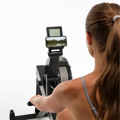 Гребной тренажер UNIX Fit  аэродинамическая нагрузка / Air Rower-X черный