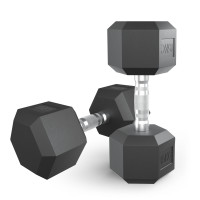 Гантель гексагональная UNIX Fit обрезиненная 15 кг, 2 шт. Гантель гексагональная UNIX Fit обрезиненная 15 кг, 2 шт.