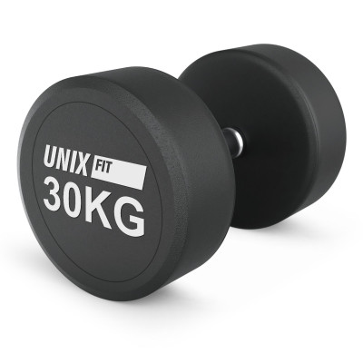 Гантель UNIX Fit PRO круглая обрезиненная 30 кг / шт. Гантель UNIX Fit PRO круглая обрезиненная 30 кг / шт.