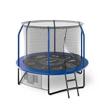 Батут UNIX Line Премиальный с играми / Supreme Game 8 ft (244 см) синий