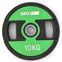 Диск обрезиненный c хватом UNIX Fit PRO 10 кг, 51 мм, 1 шт. Диск обрезиненный c хватом UNIX Fit PRO 10 кг, 51 мм, 1 шт.